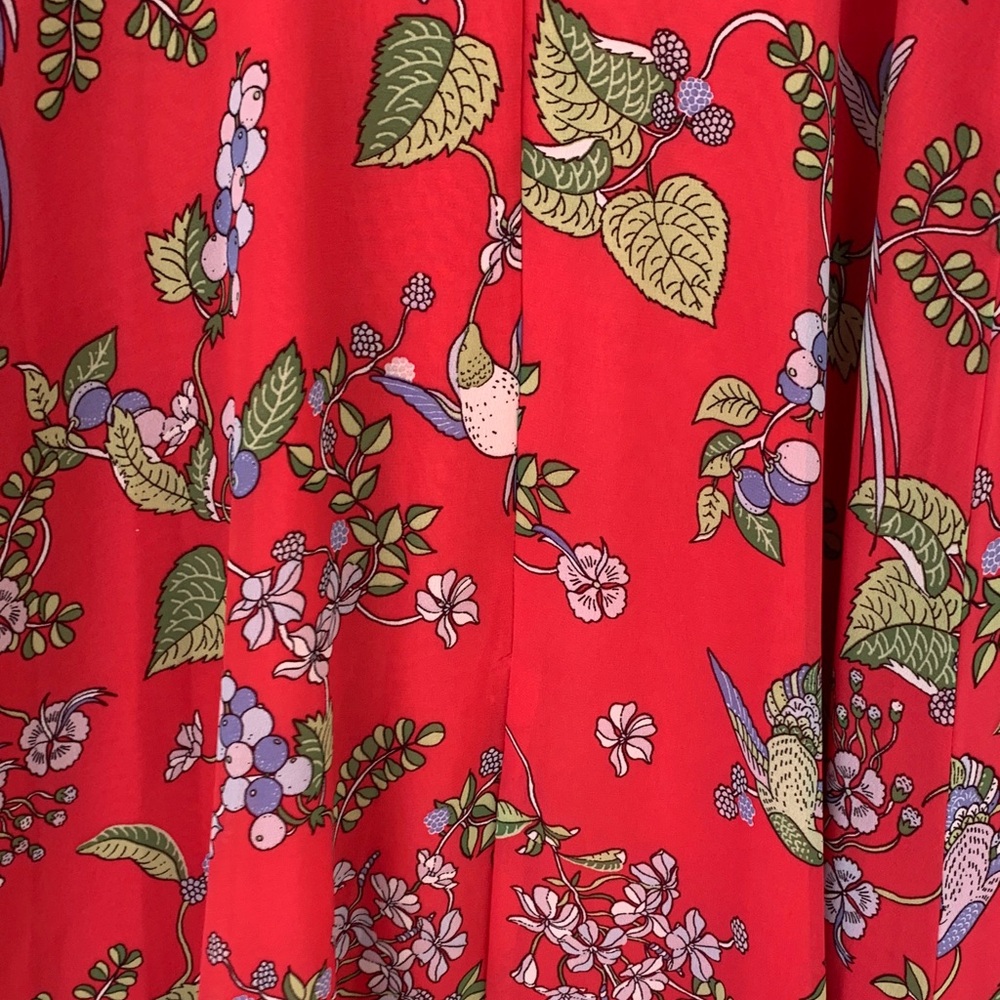 Nanette Lepore Red Floral Maxi Dress size 6 - Picture 6 of 12